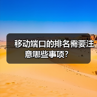 移动端口的排名需要注意哪些事项？（图2）