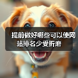 提前做好哪些可以使网站排名少受折磨（图1）