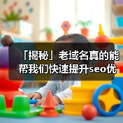 「揭秘」老域名真的能帮我们快速提升seo优化效果吗？