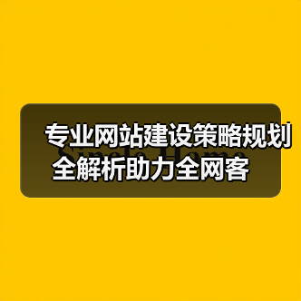 专业网站建设策略规划全解析助力全网客（图3）