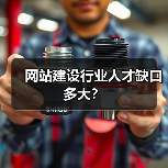 网站建设行业人才缺口多大？（图1）