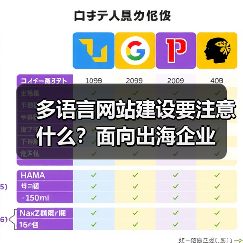 多语言网站建设要注意什么？面向出海企业（图1）