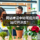 网站建设中如何提升网站打开速度？（图1）