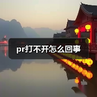 pr打不开怎么回事