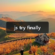js try finally