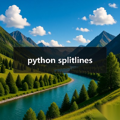 python splitlines