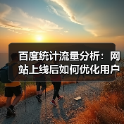 百度统计流量分析：网站上线后如何优化用户行为？（图1）
