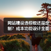 网站建设选模板还是定制？成本功能设计全面对比（图1）
