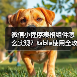 微信小程序表格组件怎么实现？table使用全攻略（图1）