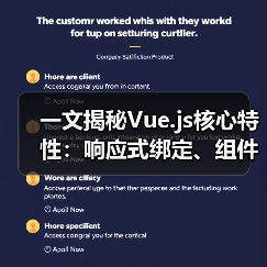 一文揭秘Vue.js核心特性:响应式绑定、组件开发与高效技巧(图2) 一文揭秘Vue.js核心特性:响应式绑定、组件开发与高效技巧(图2)