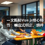 一文揭秘Vue.js核心特性:响应式绑定、组件开发与高效技巧(图1) 一文揭秘Vue.js核心特性:响应式绑定、组件开发与高效技巧(图1)