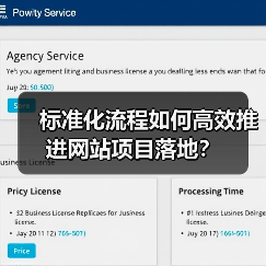 标准化流程如何高效推进网站项目落地？（图1）