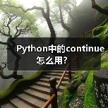 Python中的continue怎么用？（图1）